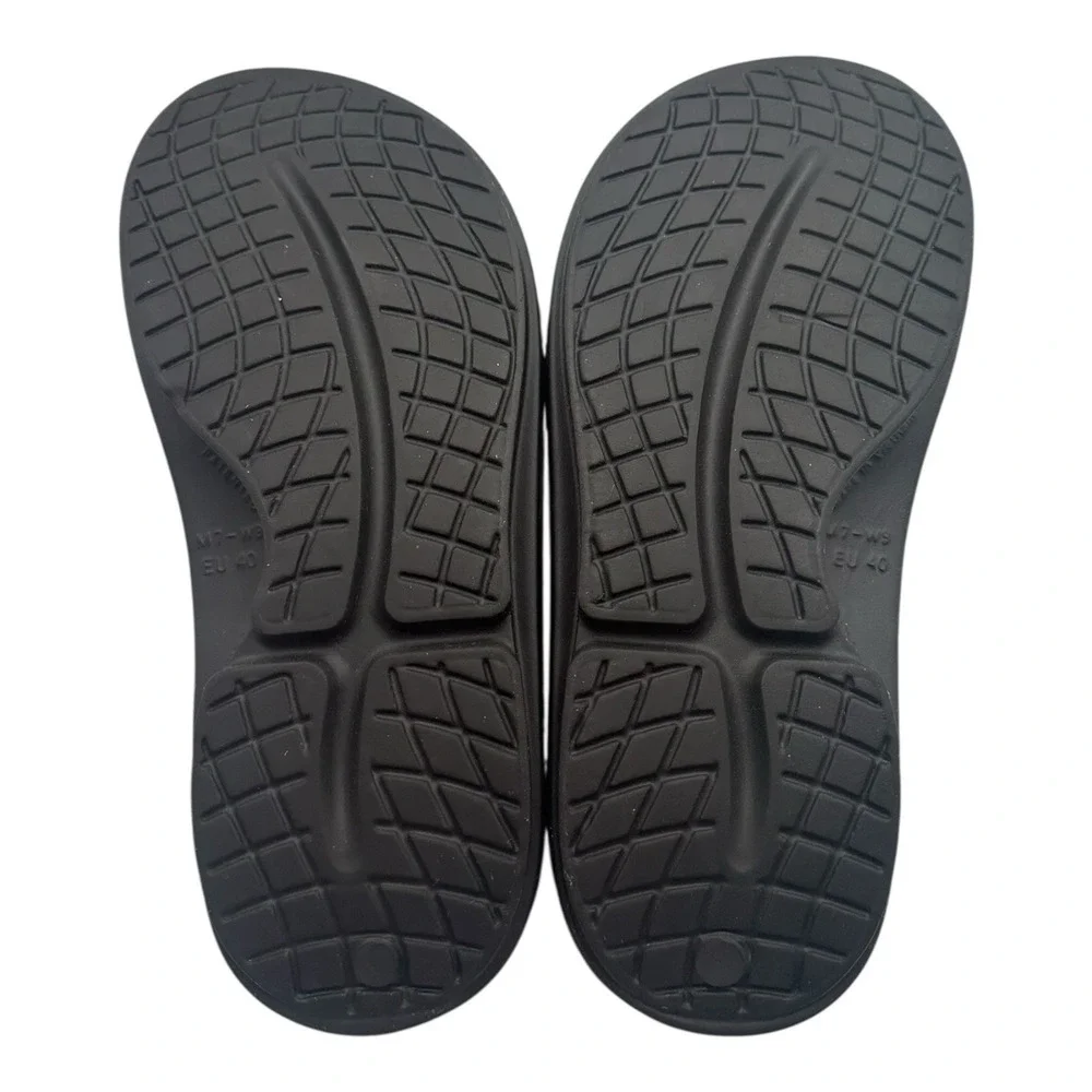 OOFOS Ooahh Slide Sandal‎ Men's Black Recovery Comfort EU 40 / M 7 W 9